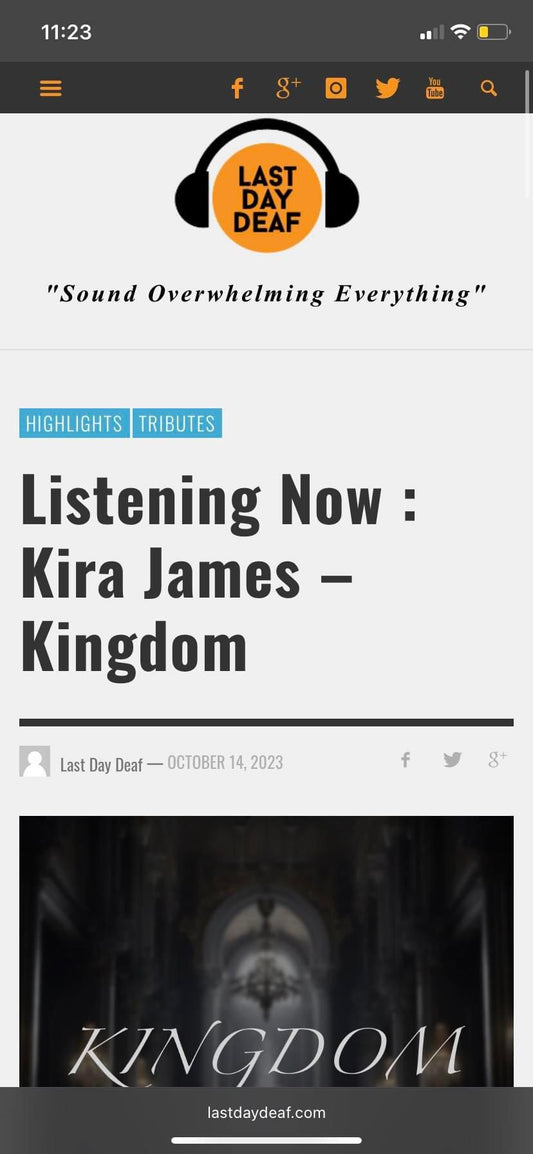 Thank you "Last Day Deaf" for Reviewing "Kingdom"